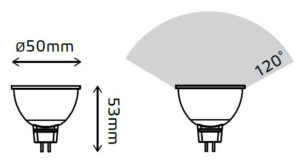 LED žarnica Gauss MR16 5W 4100K