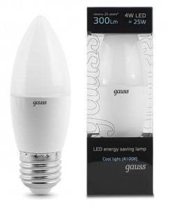 LED žarnica Gauss E27 4W 2700K