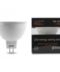 LED žarnica Gauss MR16 5W 2700K
