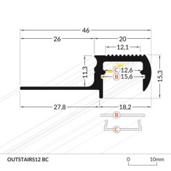 LED_profile_OUTSTAIRS12_dimensions_500