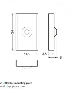 U_flexible_cone_mounting_plate_dimensions_500
