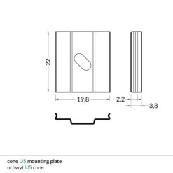 cone_U5_mounting_plate_dimensions_500
