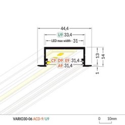 LED profil VARIO30-06/d