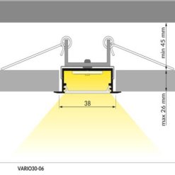 LED profil VARIO30-06/t