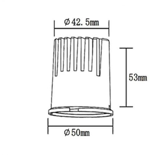 Downlighter - MODUL BEGHLER 8W, 4200K, črn