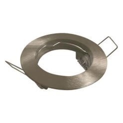 Vgradno okroglo nastavljivo ohišje za žarnico GU10/MR16 EURO C, IP20, satin nickel